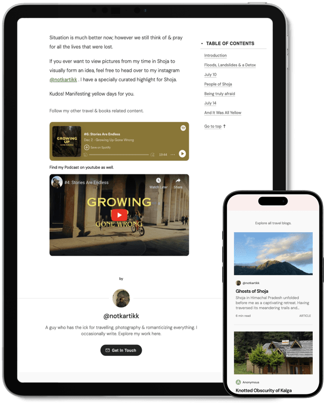 Read effortlessly at your own comfort on any screen size.